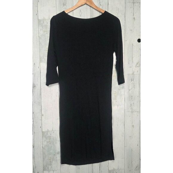 Seraphine Bodycon Maternity Dress Black Sz. 8 - Picture 4 of 7